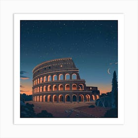 Colosseum in Rome 2 Art Print