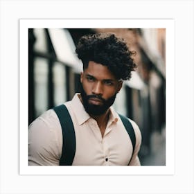 Black Man With A Beard 1 Art Print