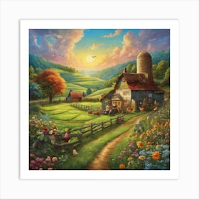 Farm Living Art Print