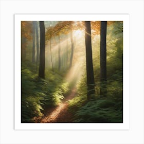 Path Through The Forest Art Print