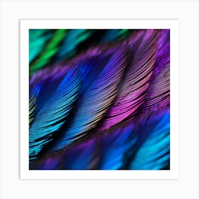 Feathers Stock Videos & Royalty-Free Footage Art Print