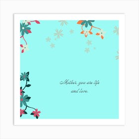 Mother'S Day Card Art Print