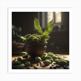 Green Beans In A Bowl 4 Art Print