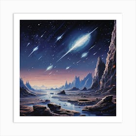 Comets In The Sky Art Print