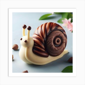 Chocolate Snail Art Print