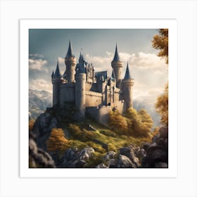 Castle On A Hill 1 Art Print