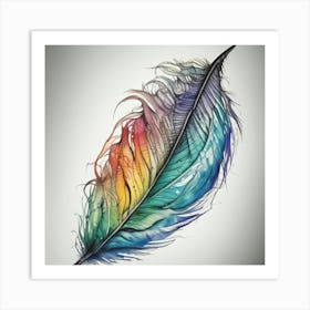 Feather Feather Feather 14 Art Print