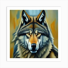 Wolf Painting Art Print