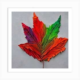 Paper Leaf Art Art Print