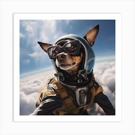 Dog In The Sky Art Print