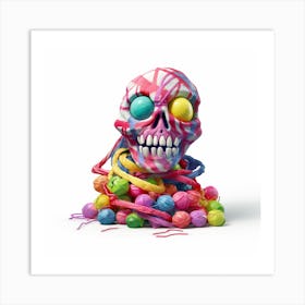 Day Of The Dead Skull Art Print