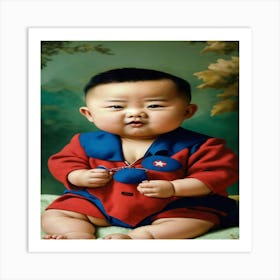 Korean Baby Art Print