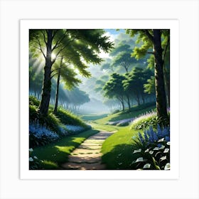 Path In The Woods 2 Art Print