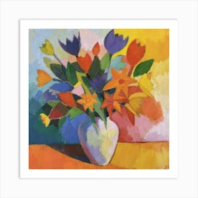 Vibrant Oil Painting 4 Art Print