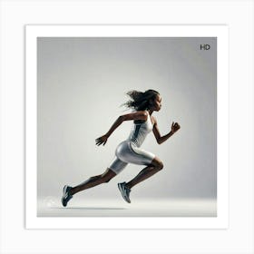 Running athlete Art Print