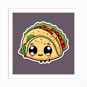 Cute Taco Art Print