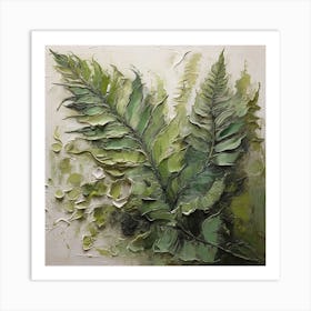 Green fern 3 Art Print