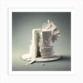 Broken Wedding Cake 1 Art Print