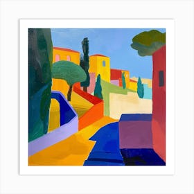 Abstract Travel Collection Barcelona Spain 1 Art Print