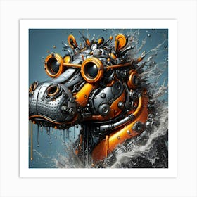 Steampunk Horse 4 Art Print