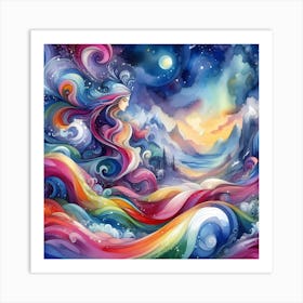 Dreaming Of A Rainbow Art Print