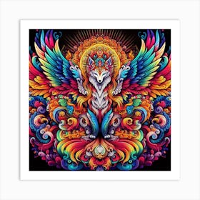 Psychedelic Phoenix Art Print