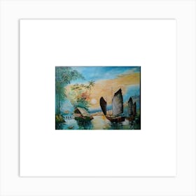 Asian Sunset Art Print