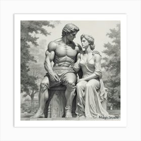 Adam And Eve 1 Art Print