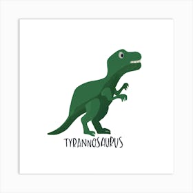 Tyrannosaurus Square Art Print