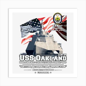 Uss Oakland (Lcs 24) Independence Class Littoral Combat Ship Art Print