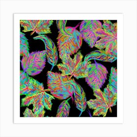 Autumn Pattern Dried Leaves 1 Art Print