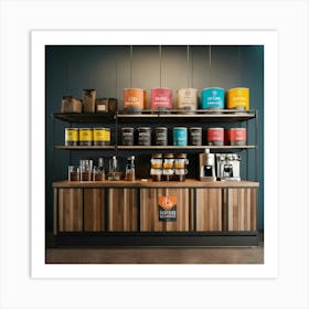 Photorealistic Minimal Products Displayed But Uniq (3) Art Print