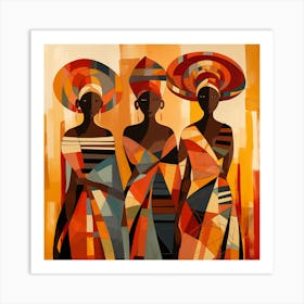 Three African Women 38 Art Print