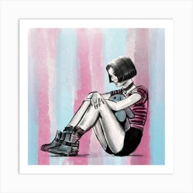 Mathilda, Drawing 1 Art Print