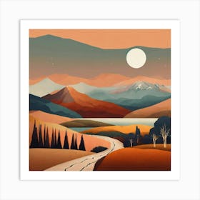 Landscape Canvas Art 2 Art Print