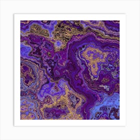 Purple Agate 1 Art Print