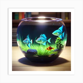 Fish Bowl 4 Art Print