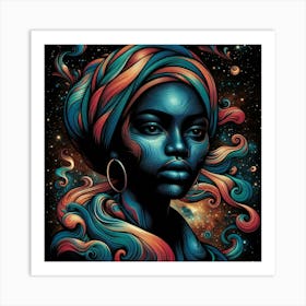 Stelana Celestial Portrait Art Print