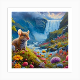 Mouse In The Forest 4 Art Print