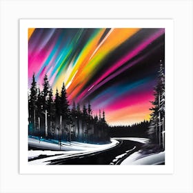 Aurora Bore Painting Art Print