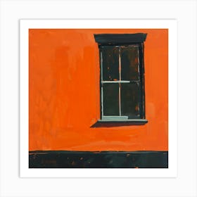 Orange Window Art Print