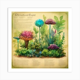 Information Sheet With Different Fantasy (4) Art Print
