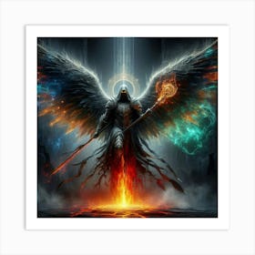 Angel Of Fire 1 Art Print