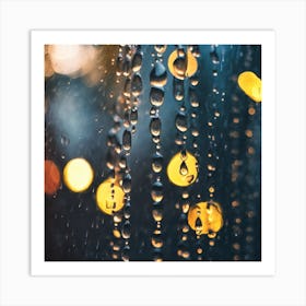 Rain Drops Art 1 Art Print