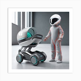 Futuristic Baby Carriage Art Print