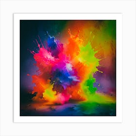 Colorful Explosion Art Print