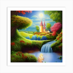 Storybook Landscape Art Print