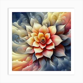 Flower In The Sky Art Print