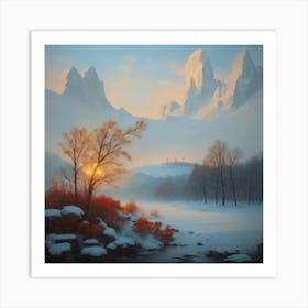 Winter Landscape Art Print