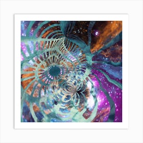 Galaxy mandala Art Print